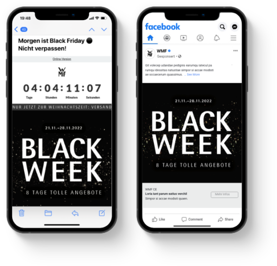 WMF Black Week Promotion Social Media